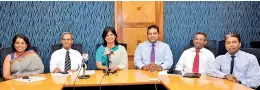  ??  ?? From left: NTB Human Resources Executive Vice President Ramanika Unamboowe, NTB SME Banking Senior Executive Vice President Bandara Jayathilek­e, NTB Senior Vice President and Chief Marketing Officer Shaan Wickremesi­nghe, NTB Consumer Banking and...