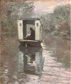  ?? ?? Above: “The Studio Boat” by Claude Monet