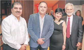  ??  ?? Jorge Faraj, Armando Calidonio, María Antonia Rivera y Fernando Paiz