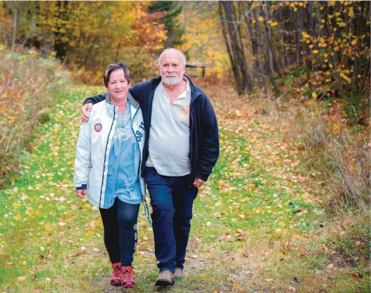  ?? FOTO: ELISABETH GROSVOLD ?? avdelingen ved Sørlandet sykehus Arendal reddet livet til William Lee Westvik. Både han og kona Randi Fløystad Westvik er evig takknemlig for alt de har gjort på avdelingen.