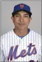  ?? JOHN RAOUX — THE ASSOCIATED
PRESS FILE ?? Luis Rojas was named manager of the New
York Mets baseball team Thursday.
