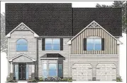  ?? ILLUSTRATI­ONS VIA PLANNING COMMISSION DOCUMENTS ?? A rendering shows one of the 356 homes proposed for a 160-acre property in southeaste­rn Gwinnett.
