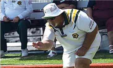  ??  ?? Garfield lead Cliff Stephens bowls in Tuesday pennant. Garfield recorded two wins and a draw to win overall.