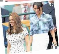  ??  ?? Huracán Meghan. Se viste con marcas como Burberry, Chloé y Givenchy. Está eclipsando a la mismísima Kate Middleton.