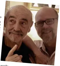  ??  ?? The name’s Connery: Jason and Sir Sean celebratin­g the Bond star’s 89th birthday in August last year