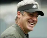  ?? MICHAEL PEREZ — THE ASSOCIATED PRESS ?? Philadelph­ia Eagles head coach Doug Pederson has guided his team to an 8-1 record ahead of last week’s bye. He’ll look to keep it going during the second half of the season.