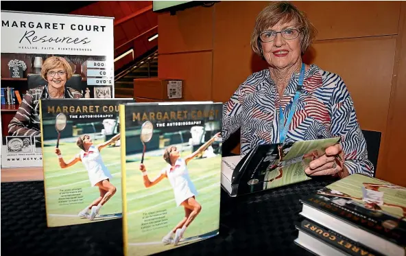  ?? GETTY IMAGES ?? Former Australian tennis player Margaret Court has become a polarising figure in tennis.