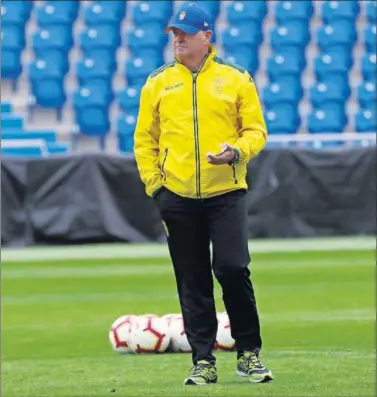  ??  ?? ANTE SU EX. Pepe Mel debuta hoy con Las Palmas frente al Deportivo, el último equipo al que entrenó.