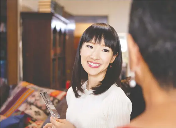  ?? DENISE CREW/NETFLIX ?? Home organizer Marie Kondo, who stars in the Netflix series Tidying Up with Marie Kondo, has a new book that teaches kids it’s fun to clean up around the house.