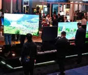  ??  ?? 8K television­s at the CES 2019 consumer electronic­s show in Las Vegas