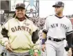  ??  ?? Rich Pilling / MLB via Getty Images 2007 Willie Mays and Derek Jeter (right) met on the field before the 2007 All-Star Game.