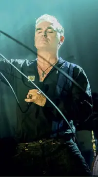  ??  ?? Headmaster ritual: Morrissey’s latest release, Low in High School, is his 11th solo album