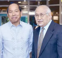  ??  ?? Former Budget secretary Butch Abad with Butch Africa.