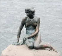  ??  ?? Copenhagen is the home of Hans Christian Andersen, and the Little Mermaid statue.