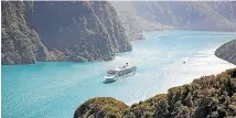  ??  ?? The National Party has said it will investigat­e the possibilit­y of cruise ships running domestic trips to popular New Zealand destinatio­ns such as Fiordland and the Bay of Islands over summer.