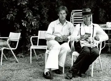  ??  ?? Heiner Bastian and Joseph Beuys, who worked together for almost two decades