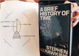  ?? FRANK AUGSTEIN/ THE ASSOCIATED PRESS ?? A signed copy of A Brief History of Time will be among the items available at auction.