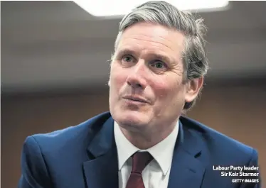  ?? GETTY IMAGES ?? Labour Party leader
Sir Keir Starmer