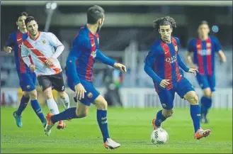  ?? FOTO: FCB ?? arc Cucurella jugó sus primeros minutos con el filial azulgrana en la victoria contra L’Hospitalet