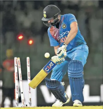  ?? AFP PHOTO ?? ■ Rohit Sharma has failed to get past 30 in his last six T20 Internatio­nal innings.