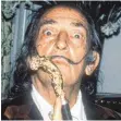  ?? FOTO: DPA ?? Zehn nach zehn: Salvador Dalí mit seinem Bart.