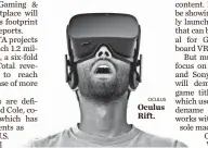  ?? OCULUS ?? Oculus Rift.