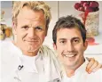  ??  ?? ‘Harsh decision’: chef Mark Sargeant, right, trained under Gordon Ramsay