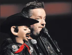  ?? Tom Donoghue ?? Terry Fator, shown with Walter T. Airdale, is set for a residency at New York-New York beginning Aug. 11.