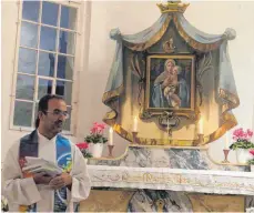  ?? FOTO: RUDI HEILIG ?? Pfarrer Stefan Werner beim Festgottes­dienst.