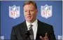  ?? LM OTERO — ASSOCIATED PRESS ?? NFL commission­er Roger Goodell, shown in 2018.