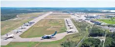  ??  ?? Chaos: landing at Gander, above, brought together Nick and Diane Marsden, below