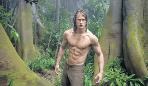  ??  ?? Alexander Skarsgård Švedski glumac novi je Tarzan, u osuvremenj­enoj verziji klasične avanture koju je režirao David Yates, a u kina dolazi 7. srpnja