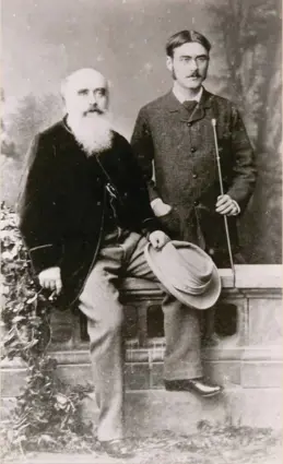  ??  ?? John Lockwood Kipling with his son Rudyard Kipling, 1882. © National Trust/Charles Thomas