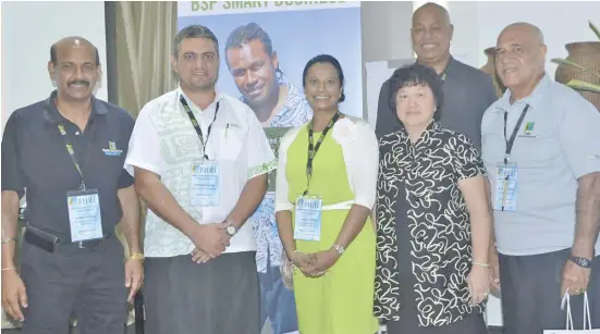  ?? Photo: LITIA TIKOMAILEP­ANONI ?? From left: Fiji Human Resources Institute (FHRI) president Balbeer Singh, general manager Distributi­ons and Marketing BSP Life Michael Nacola, national manager Profession­al Developmen­t Australian Human Resources Institute Angelina Pillai, senior...