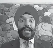  ?? POSTMEDIA FILE ?? Industry Minister Navdeep Bains put forward policy changes in April allowing Ottawa to more closely scrutinize “investment­s of any value, controllin­g or non-controllin­g” by foreign companies. The government is now being urged to update the rules.