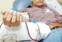  ??  ?? El lema es “Dona sangre para que el mundo sea un lugar más saludable”. Resaltan la importanci­a de salvar vidas.