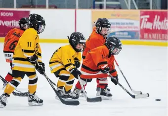  ?? THE HAMILTON SPECTATOR FILE PHOTO ?? Dave Davis recalls the magical memories of bringing his son and grandson to their hockey games. There is this one indisputab­le fact about hockey: you have to really love it to play it, he writes.