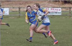  ??  ?? Wicklow’s Sive Byrne on the attack.