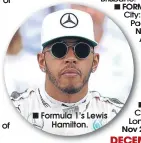  ??  ?? n Formula 1’s Lewis
Hamilton.