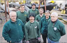  ?? 01_B07boat02 ?? The Arran Workboats team with one of the new vessels: left to right, back row: Cameron Ribbeck, Callum Bunyan and Gordon McInnes. Front row: Jeff Hartley, Donald Roberts, Grant Irving and owner Iain Monteith.