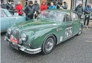  ??  ?? Both Andy James and his 1964 Jaguar Mk2 3.8 were competing in their very first rally. The pair had travelled all the way from New Zealand expressly for this event.