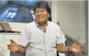  ??  ?? Celebridad. Evo Morales está asilado en México. Desde ahí ha dado entrevista­s a diversos medios de comunicaci­ón internacio­nales.