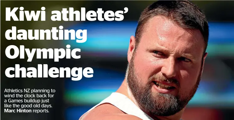  ?? GETTY IMAGES ?? Gold medal aspirants such as Tom Walsh, above, and Valerie Adams, left, are preparing as best they can from their own backyards.