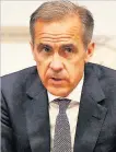  ??  ?? THE GOVERNOR Mark Carney