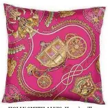  ??  ?? HOLLY SMITH ALVIS: Hermès pillow