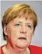  ??  ?? Entnervt: Kanzlerin Angela Merkel