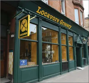  ??  ?? Locavore Grocery in Glasgow’s southside is Scotland’s first social enterprise supermarke­t. It also features a café which sells homemade meals and snacks