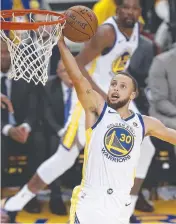  ?? Picture: AP ?? Golden State’s Stephen Curry scores.