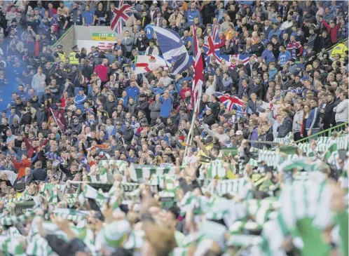  ?? PICTURE: ALAN HARVEY/SNS GROUP ?? 0 Both Rangers and Celtic fans have been accused of abuse, offensive chanting and singing sectarian songs