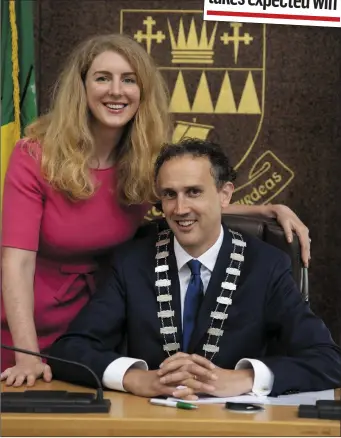  ?? The new Mayor of Kerry Cllr Patrick O’Connor -Scarteen pictured with his wife Katie O’Connell. Photo By Domnick Walsh ??